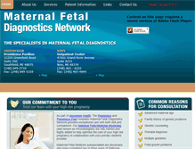Tablet Screenshot of maternalfetalnetwork.com